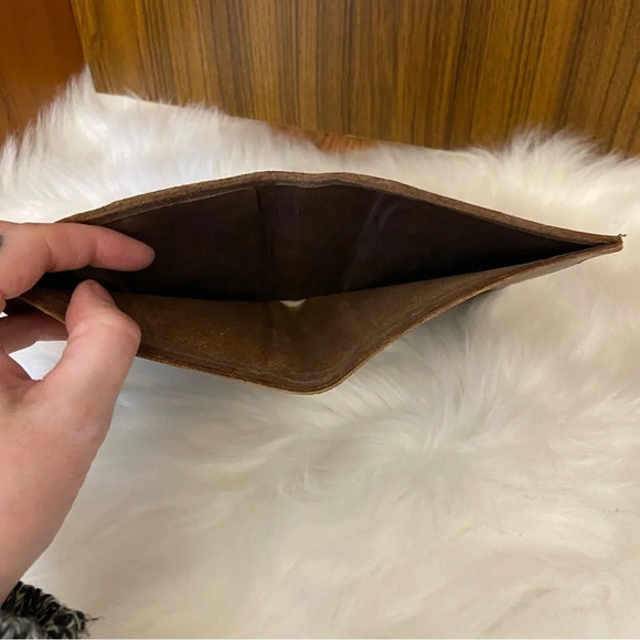 Vintage brown  leather wallet made in England‎ - Picture 7 of 13